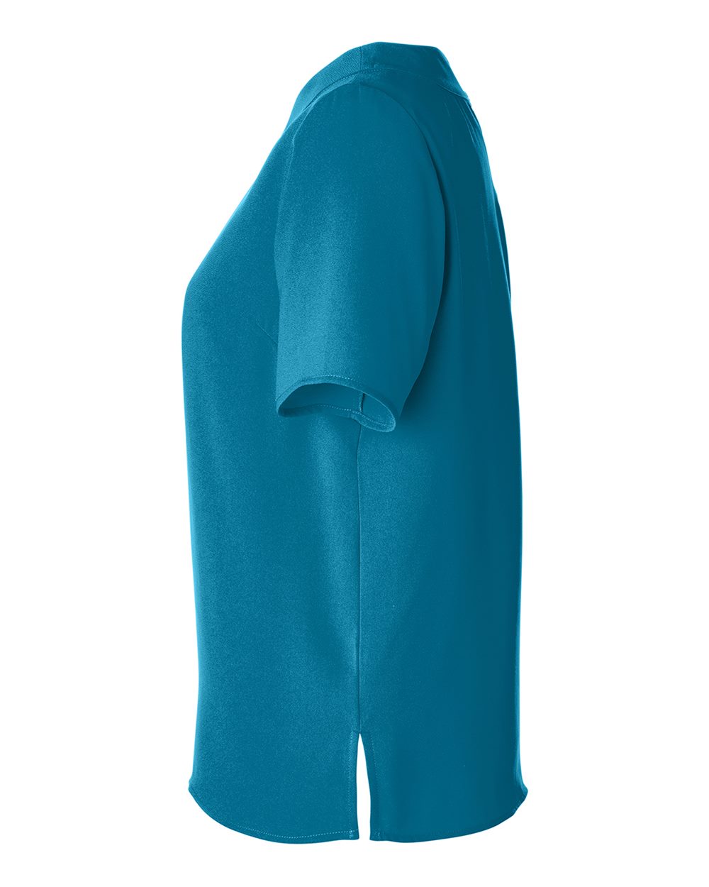 Left View of Dark Teal Women&#39;s Perfect Fit™ Boat Neck Blouse - DP613W