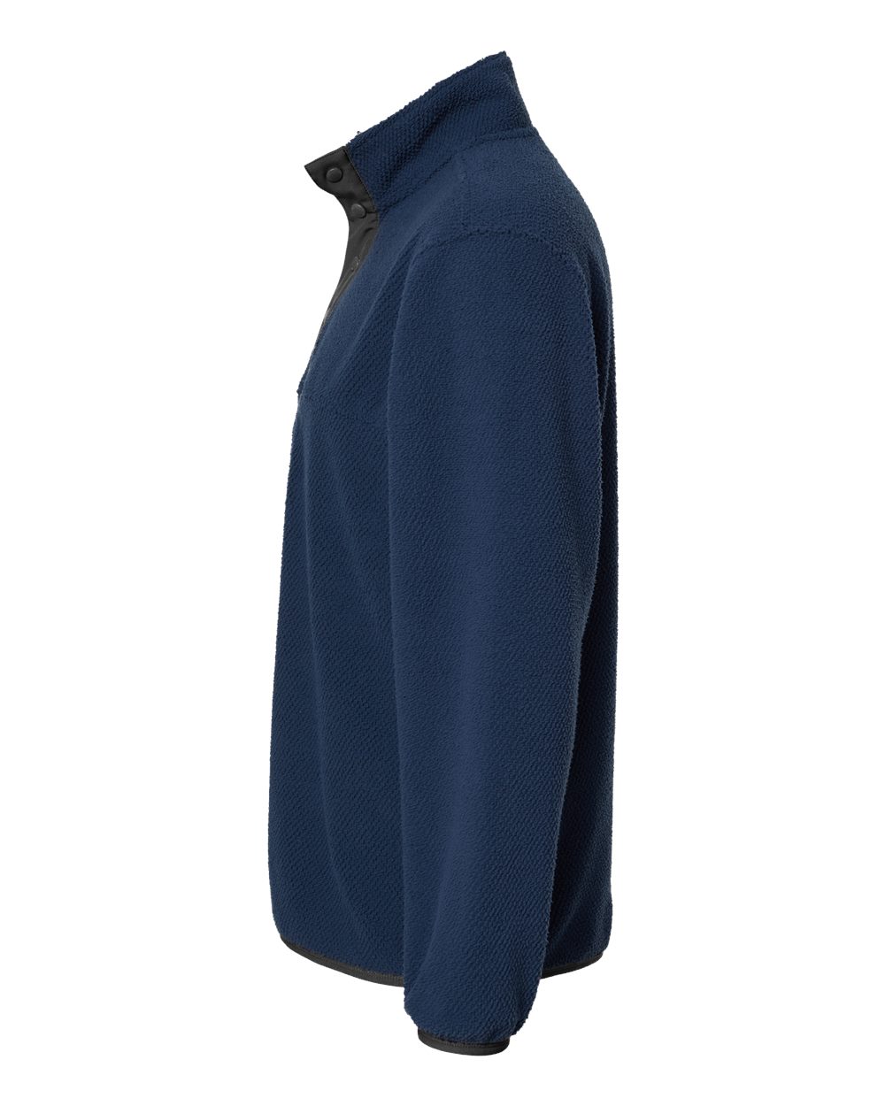 Left View of Deep Blue Brooks Sherpa Mountain Fleece - 7355 plain