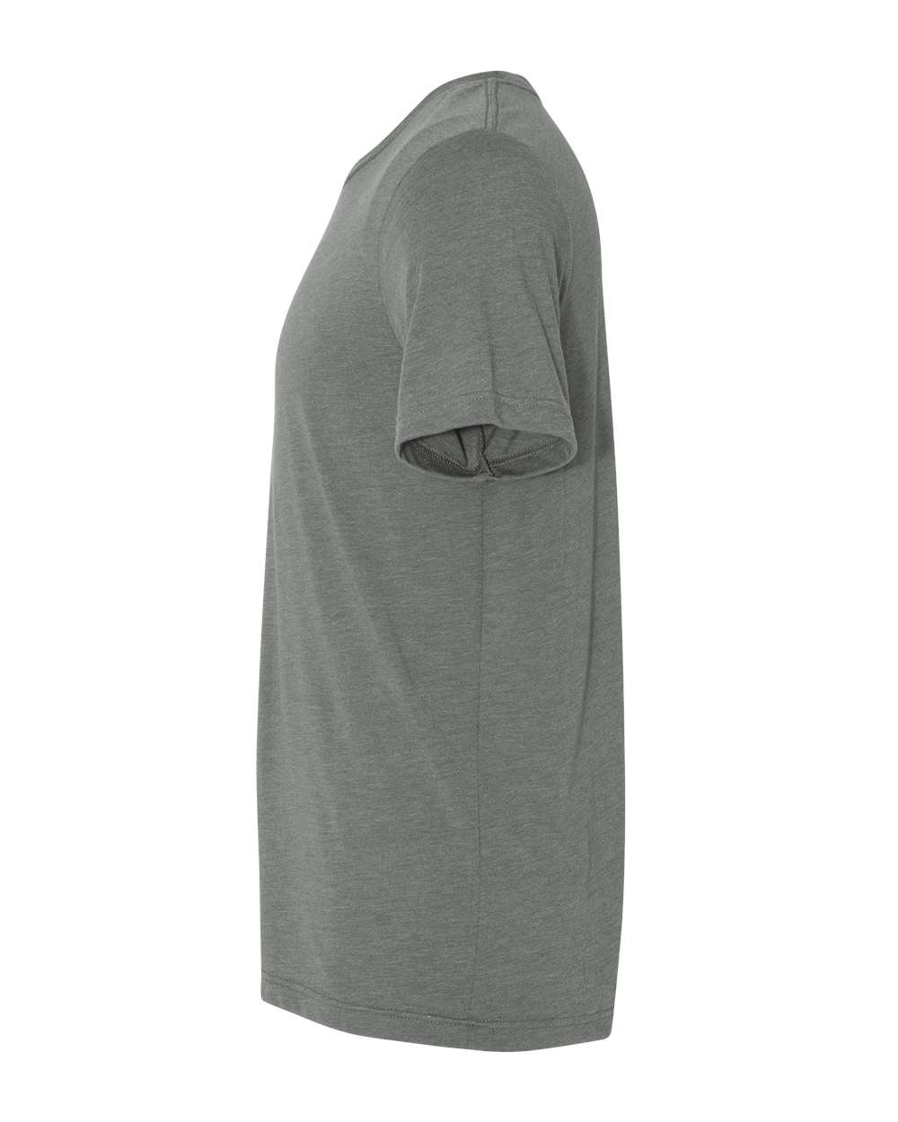Left View of Deep Heather CVC Jersey Tee - 3001CVC