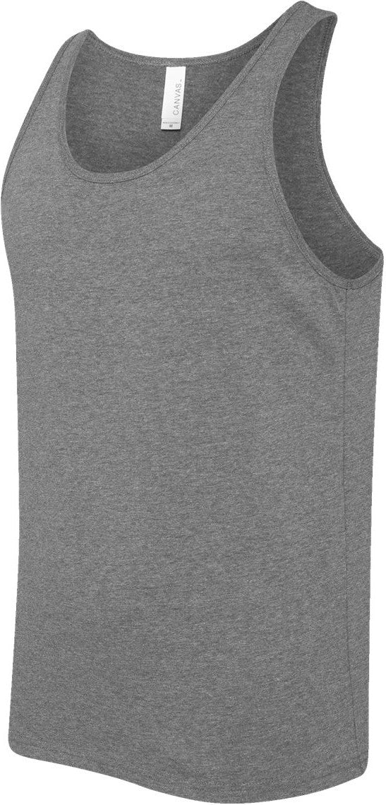 Left View of Deep Heather Heather CVC Tank - 3480CVC