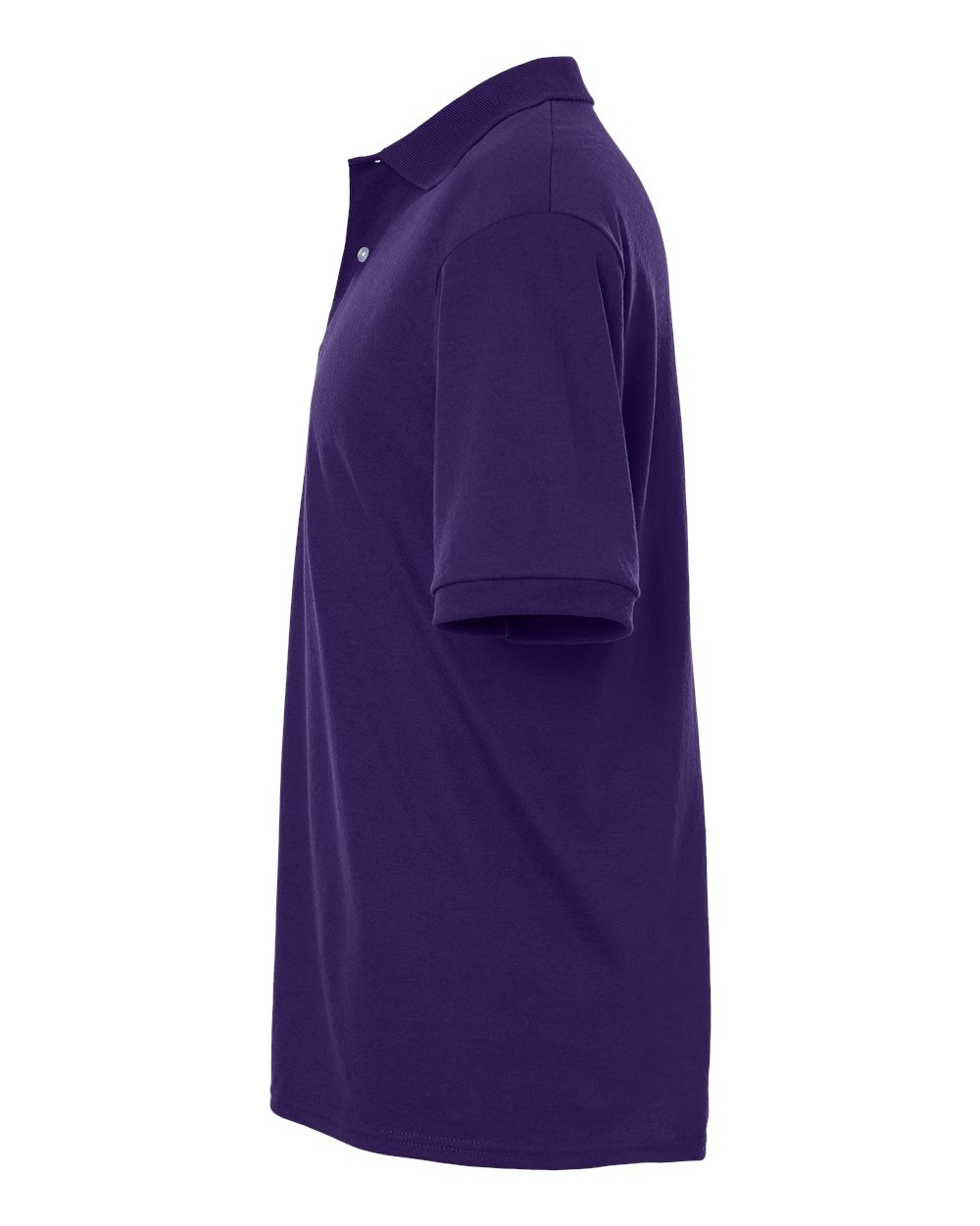 Left View of Deep Purple Dri-Power® Polo - 437R