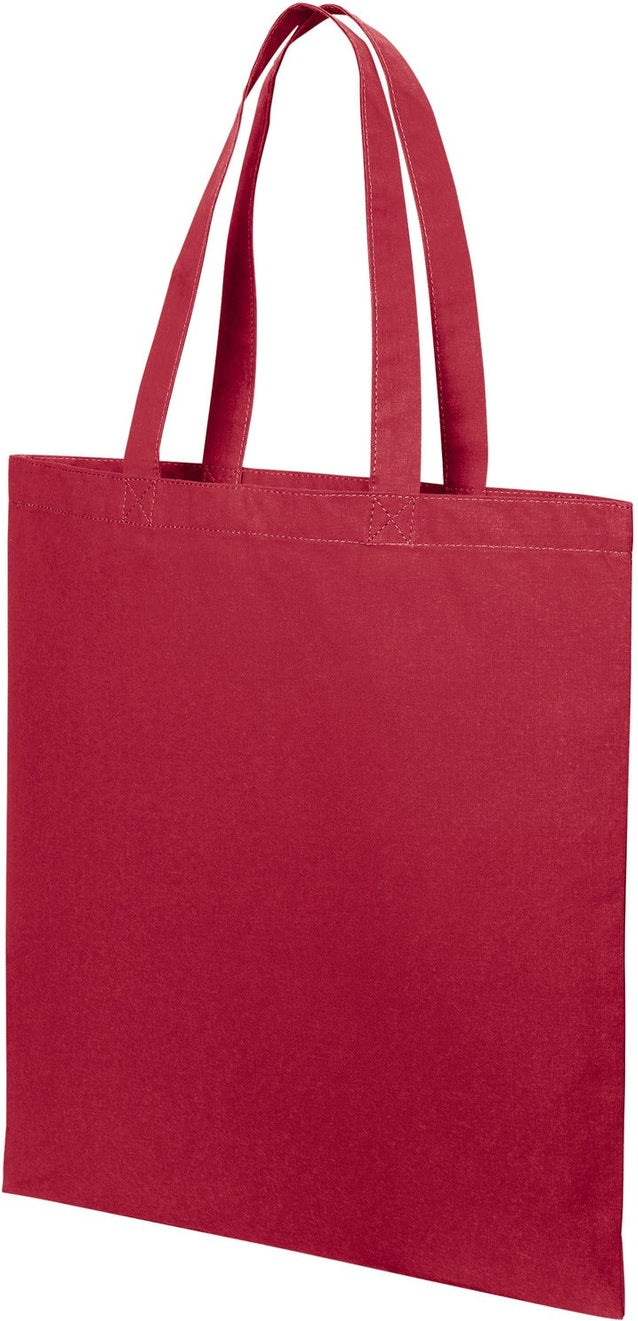 Front View of DeepRed Port Authority Core Cotton Tote BG1500
