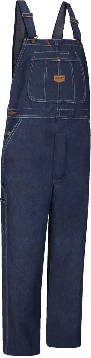 Left View of Denim - 30I Denim Bib Overall Extended Sizes - BD10EXT