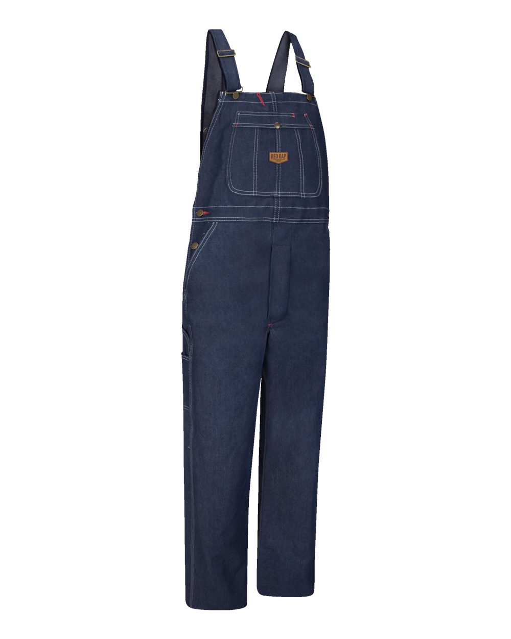 Left View of Denim - 32I Denim Bib Overall Extended Sizes - BD10EXT