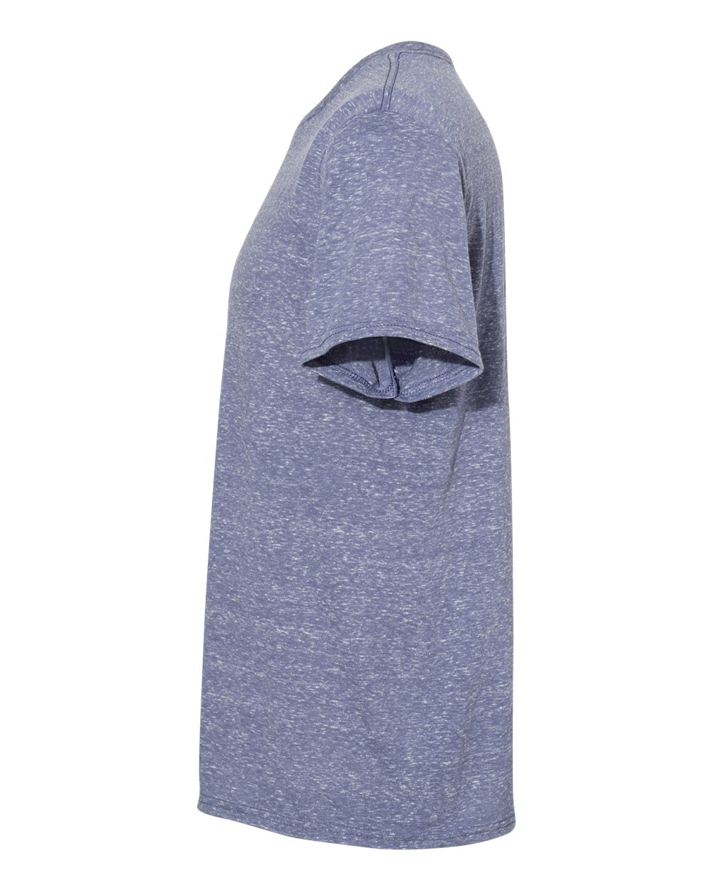 Left View of Denim Snow Heather Jersey T-Shirt - 88MR