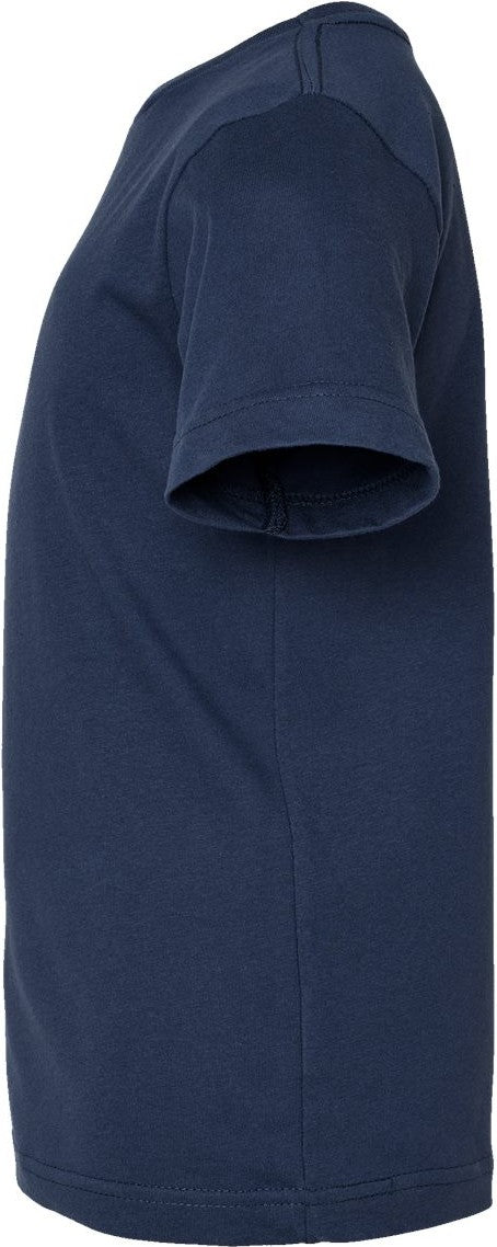 Left View of Denim Youth Fine Jersey Tee - 6101