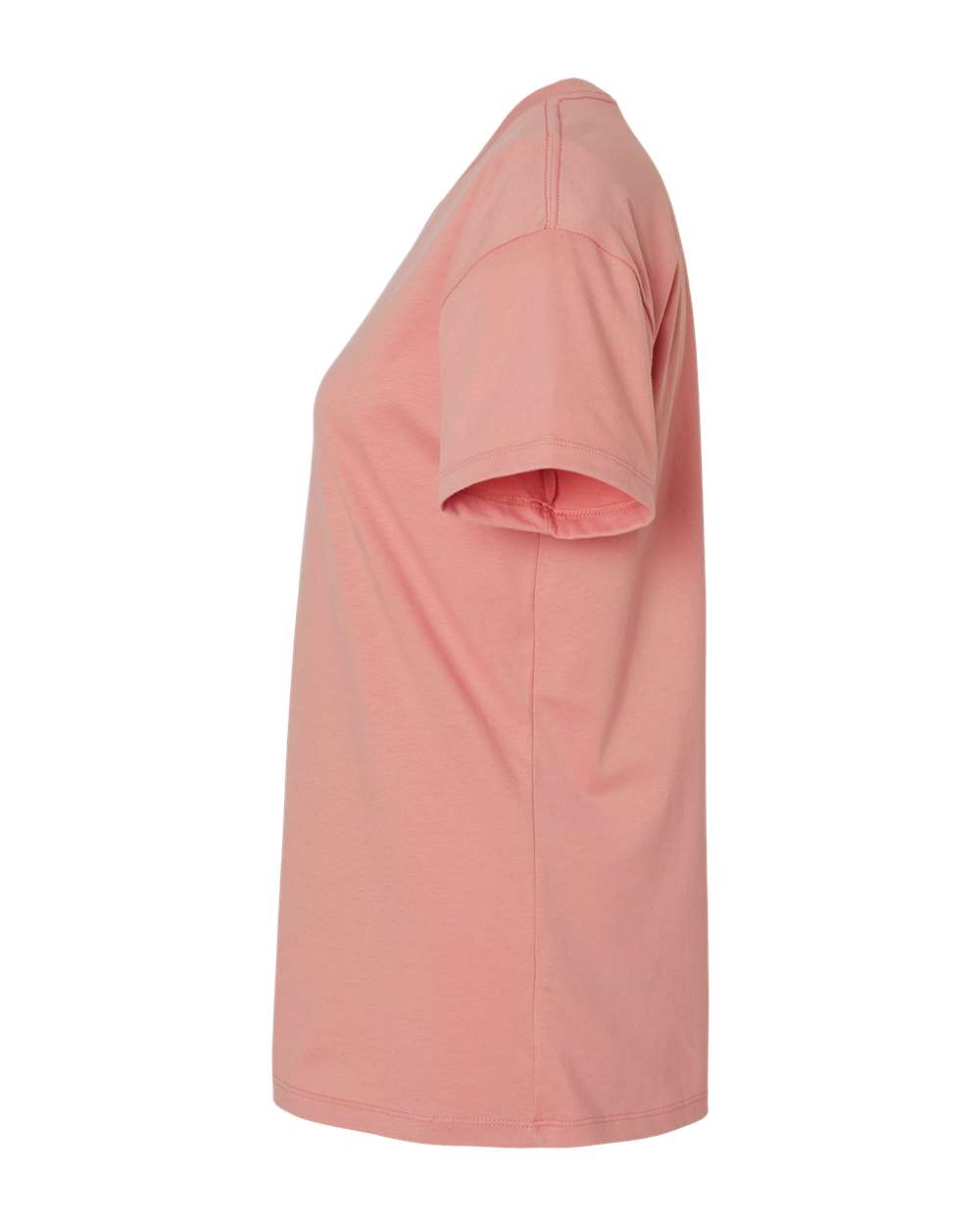 Left View of Desert Pink Women&#39;s Cotton Relaxed T-Shirt - 3910