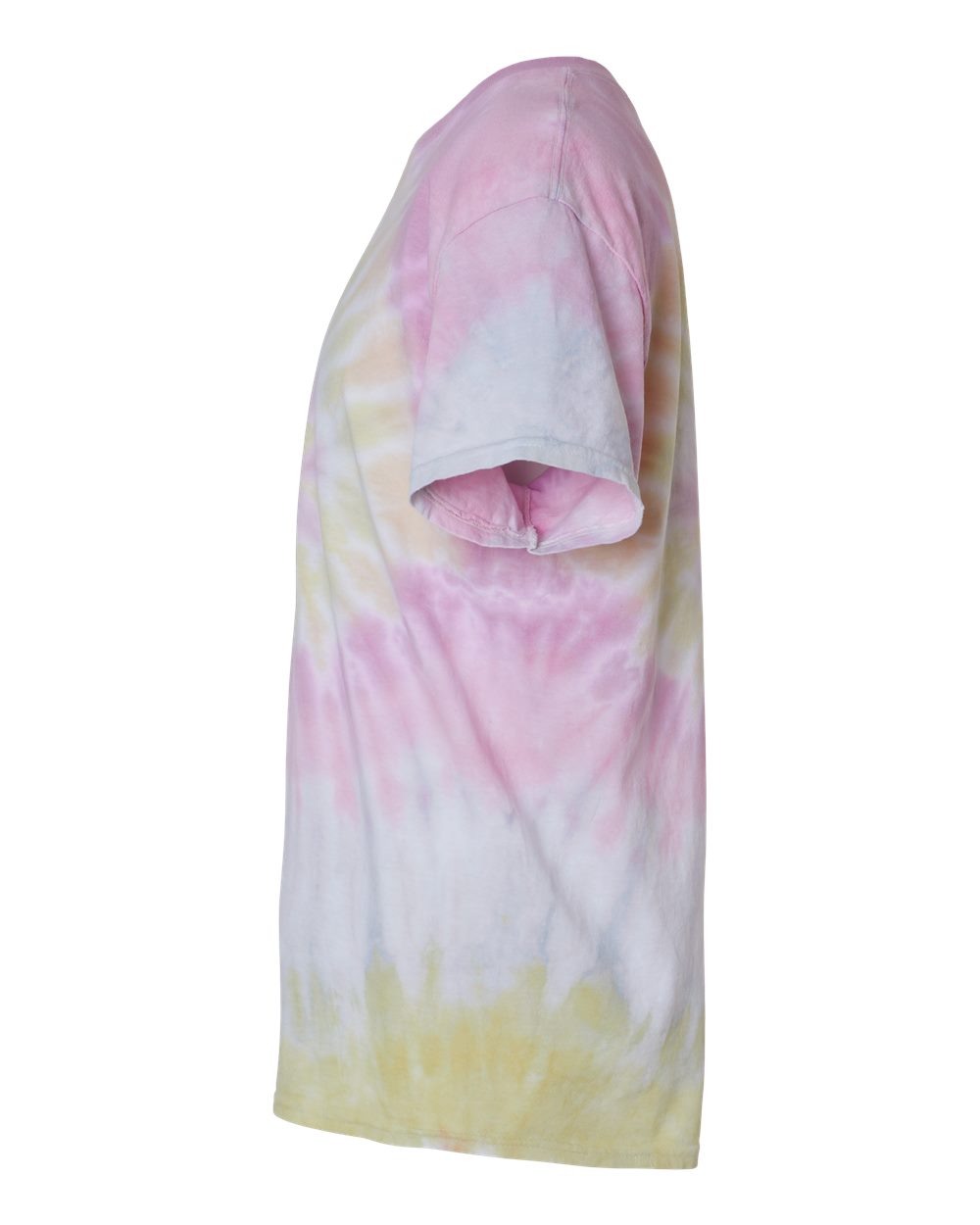 Left View of Desert Rose Multi-Color Tie-Dyed T-Shirt - 1000