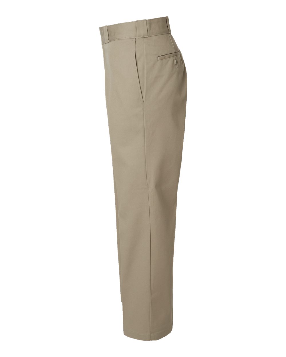 Left View of Desert Sand - 37 Unhemmed Industrial 874® Work Pants - P874