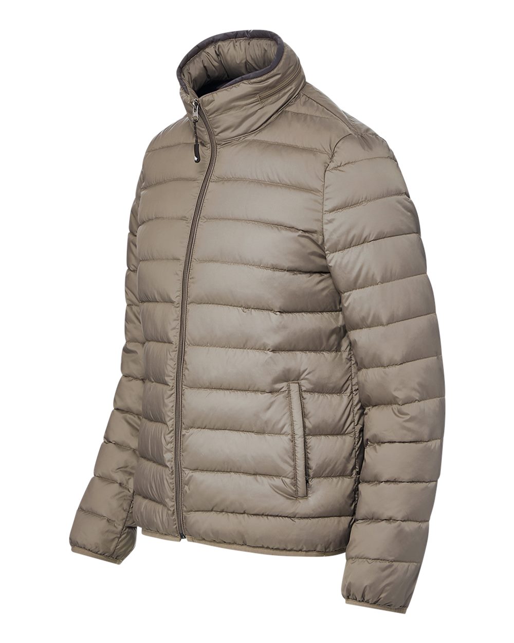 Left View of Driftwood Women&#39;s PillowPac Puffer Jacket - 211137