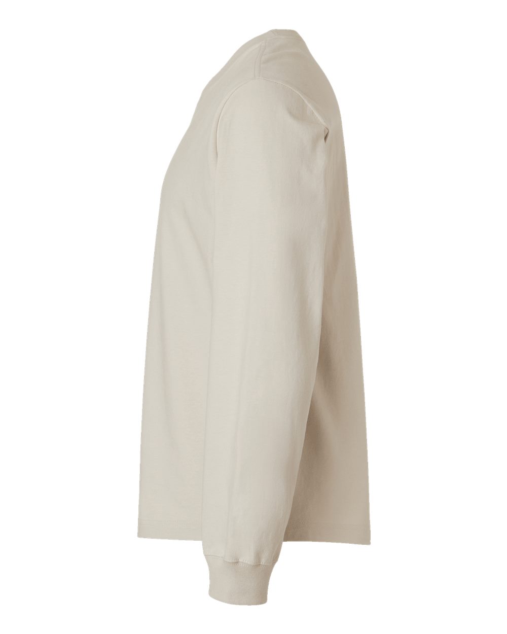 Left View of Dust 7.5 oz Heavyweight Long Sleeve Tee - 4651