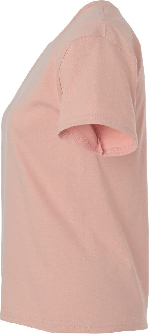 Left View of Dusty Rose Heavy Cotton™ Women’s T-Shirt - 5000L