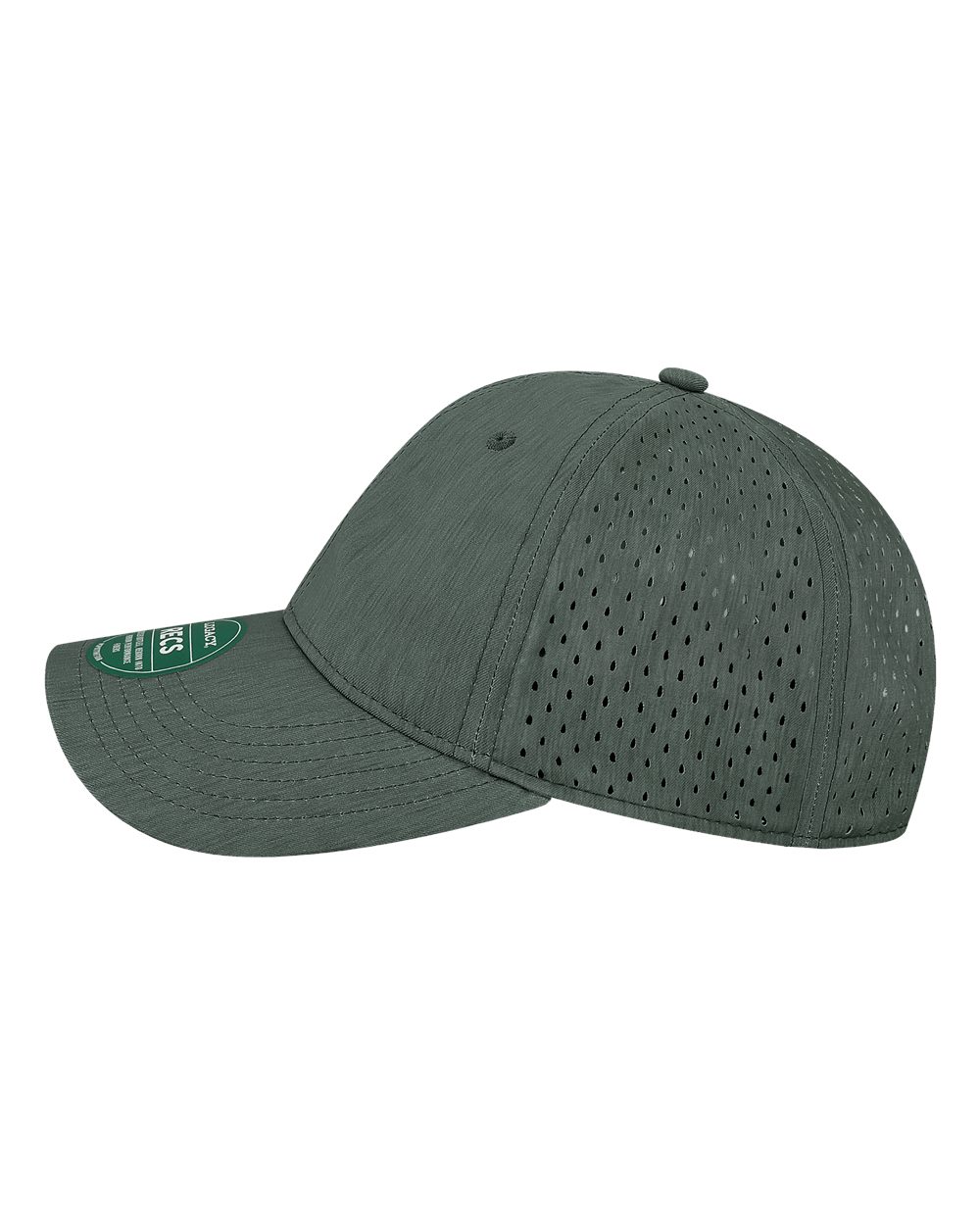 Left View of Eco Black Reclaim Sport Mesh Cap - RECS
