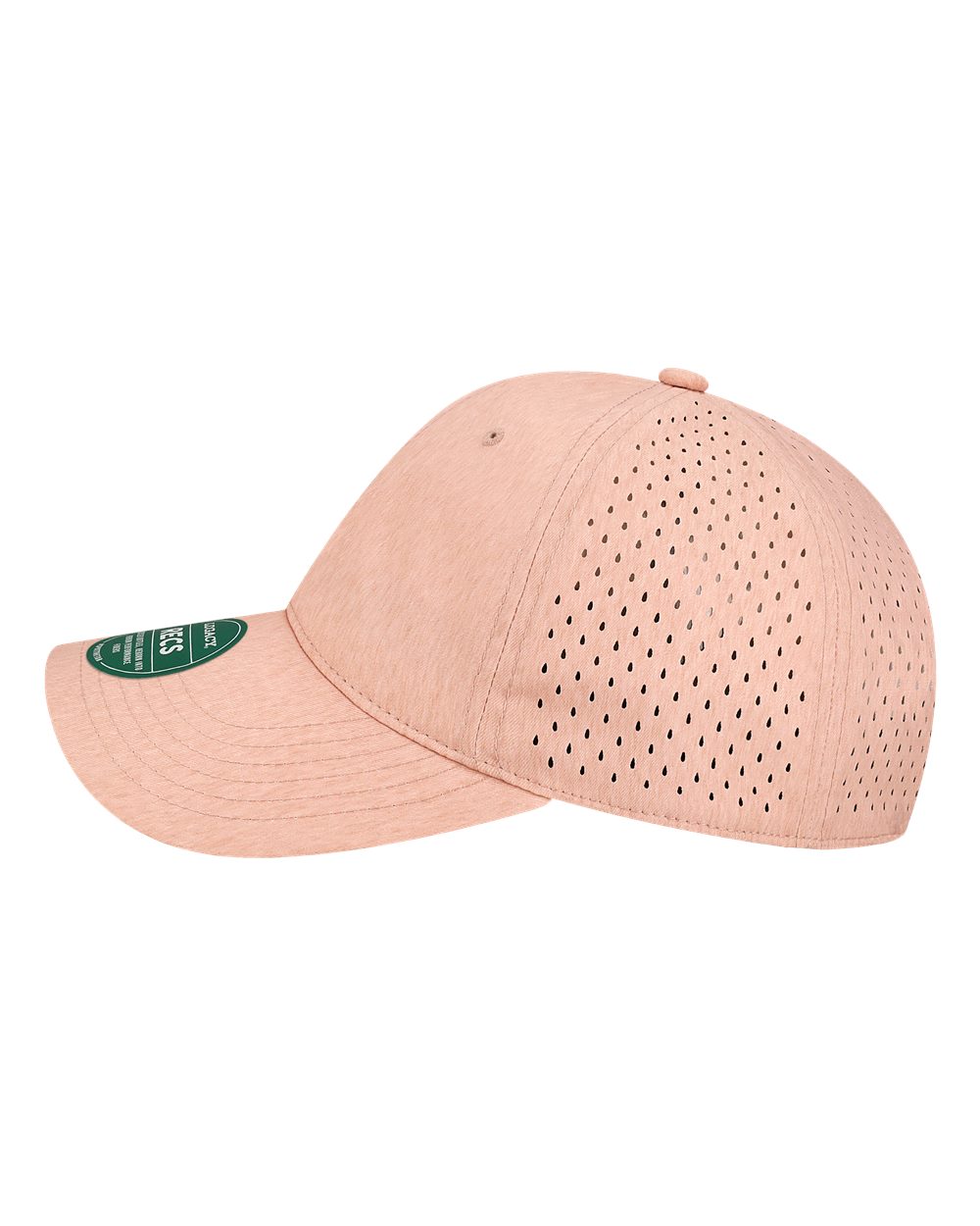 Left View of Eco Dusty Rose Reclaim Sport Mesh Cap - RECS