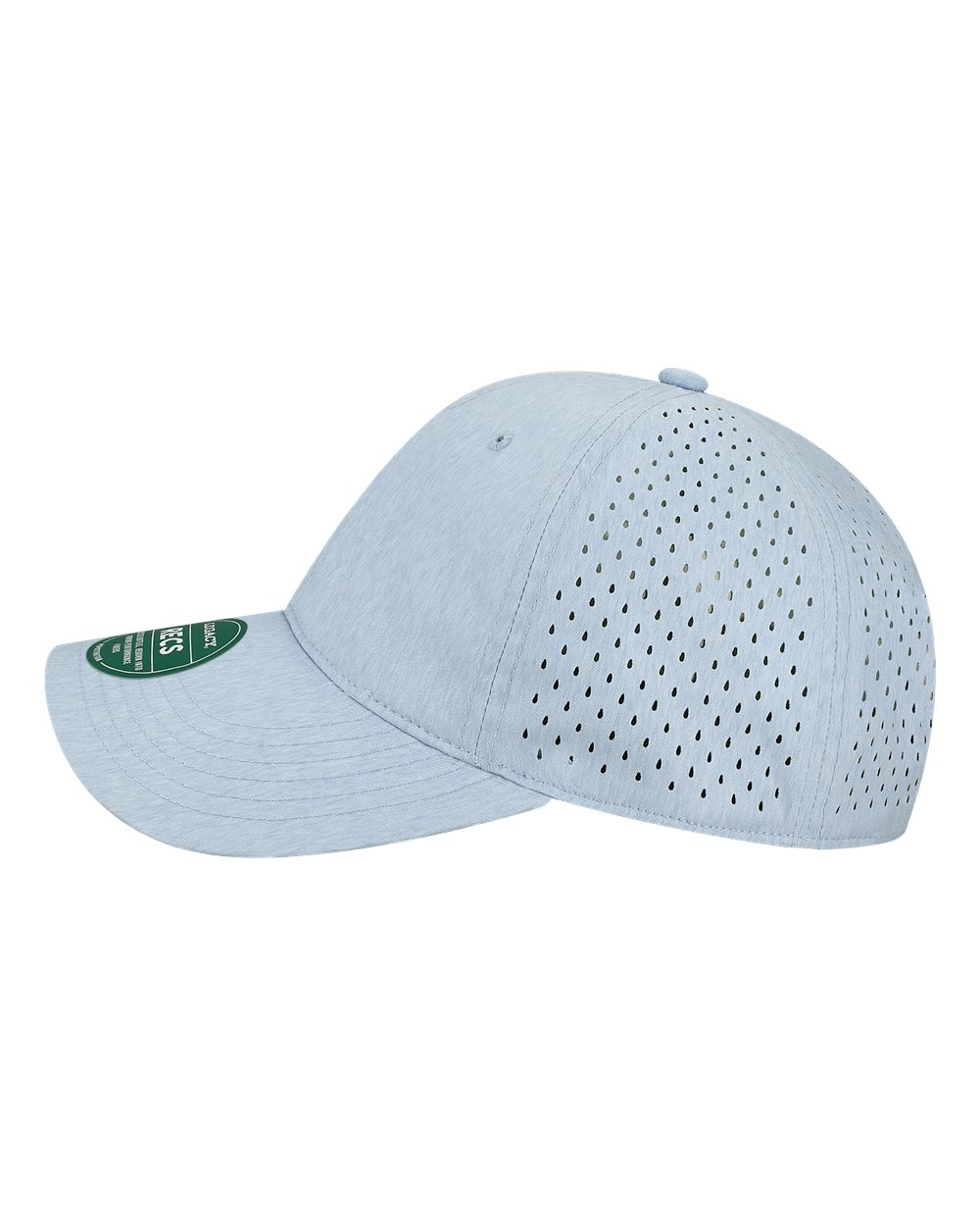 Left View of Eco Power Blue Reclaim Sport Mesh Cap - RECS