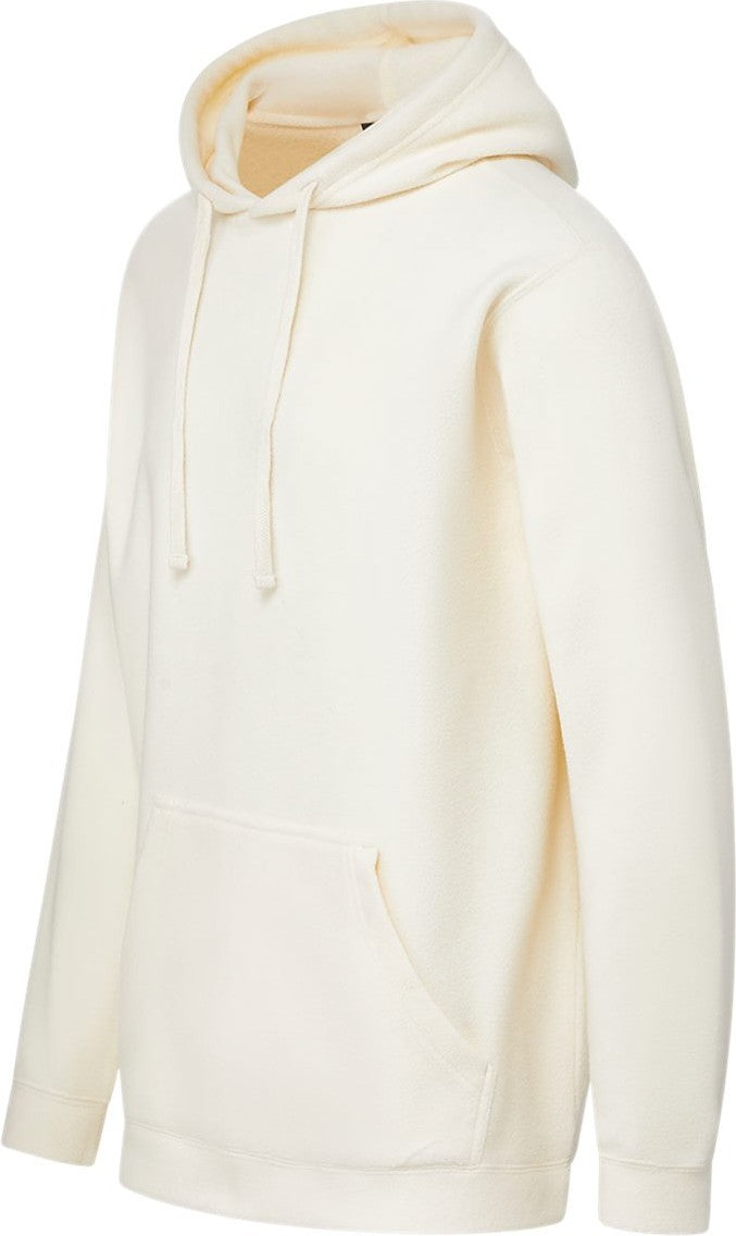 Left View of Ecru Whisper Fleece™ Hooded Sweatshirt - 24701
