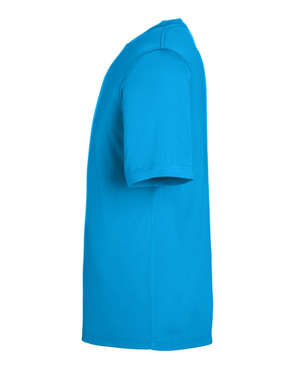 Left View of Electric Blue Unisex Capital Performance T-Shirt - CE10