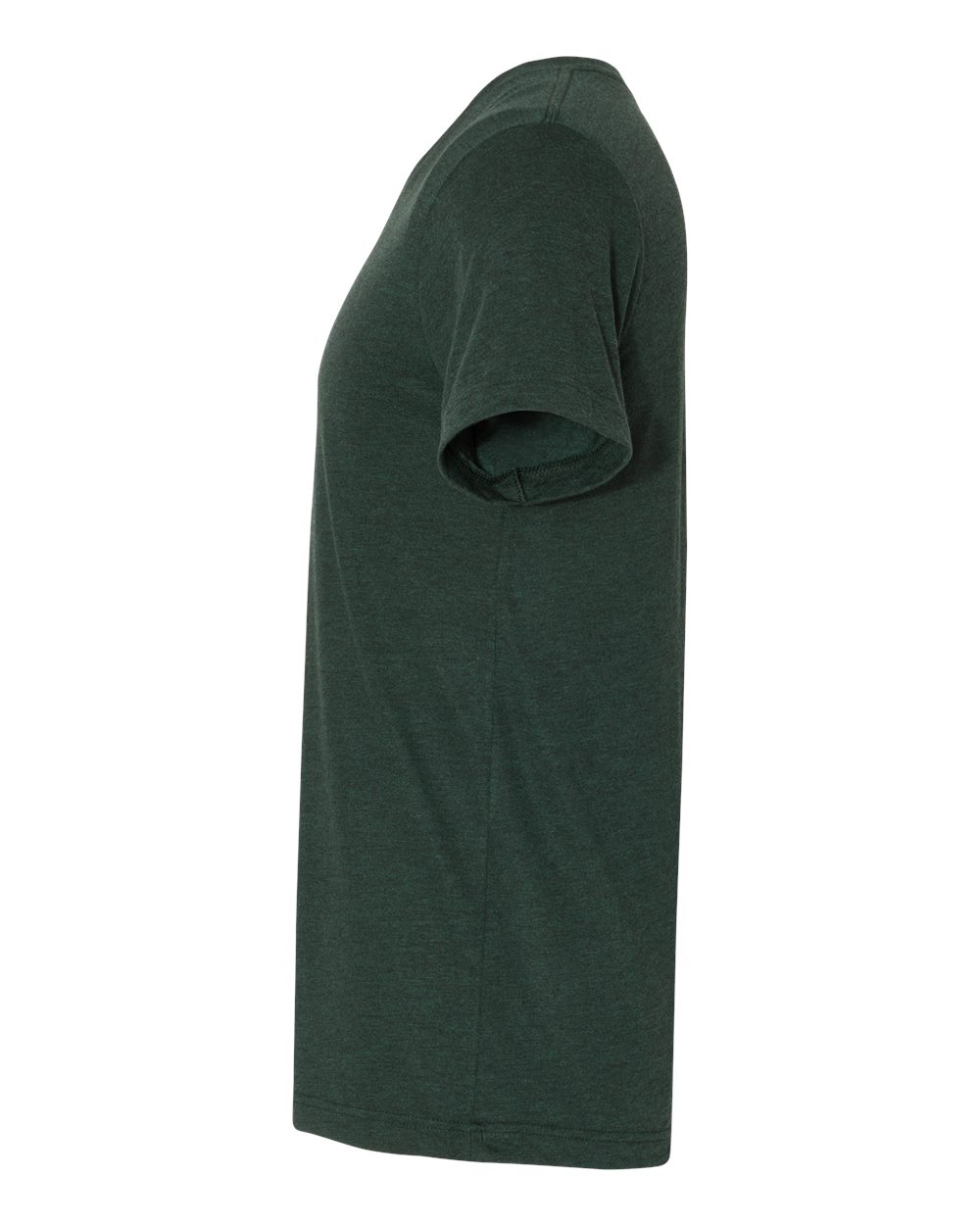 Left View of Emerald Triblend Triblend V-Neck Short Sleeve Tee - 3415