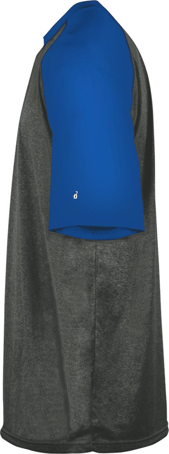 Left View of F185 SPORT HEATHER TEE