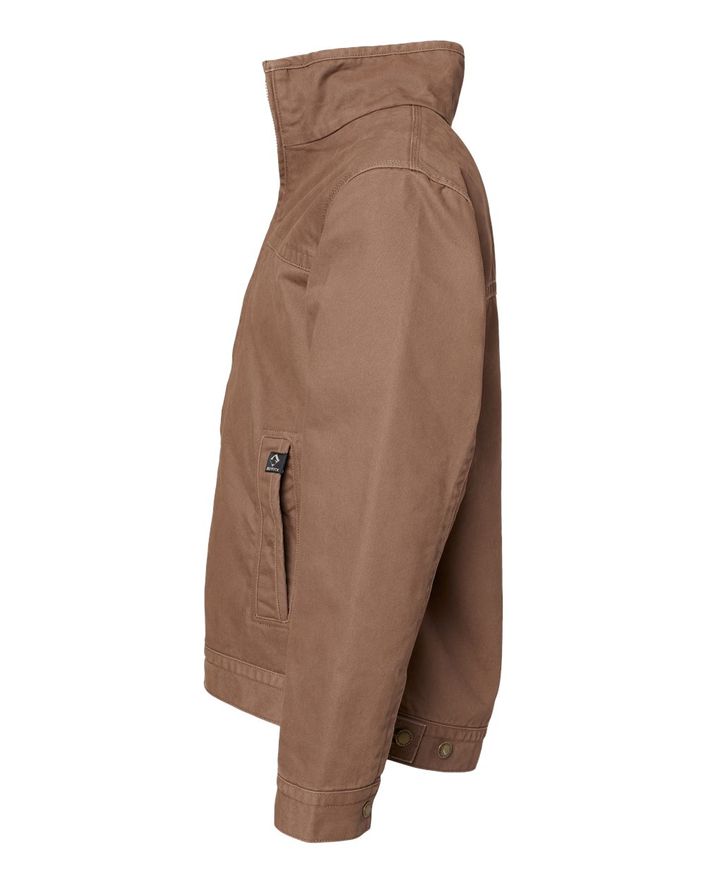 Left View of Field Khaki Maverick Boulder Cloth™ Jacket with Blanket Lining - 5028