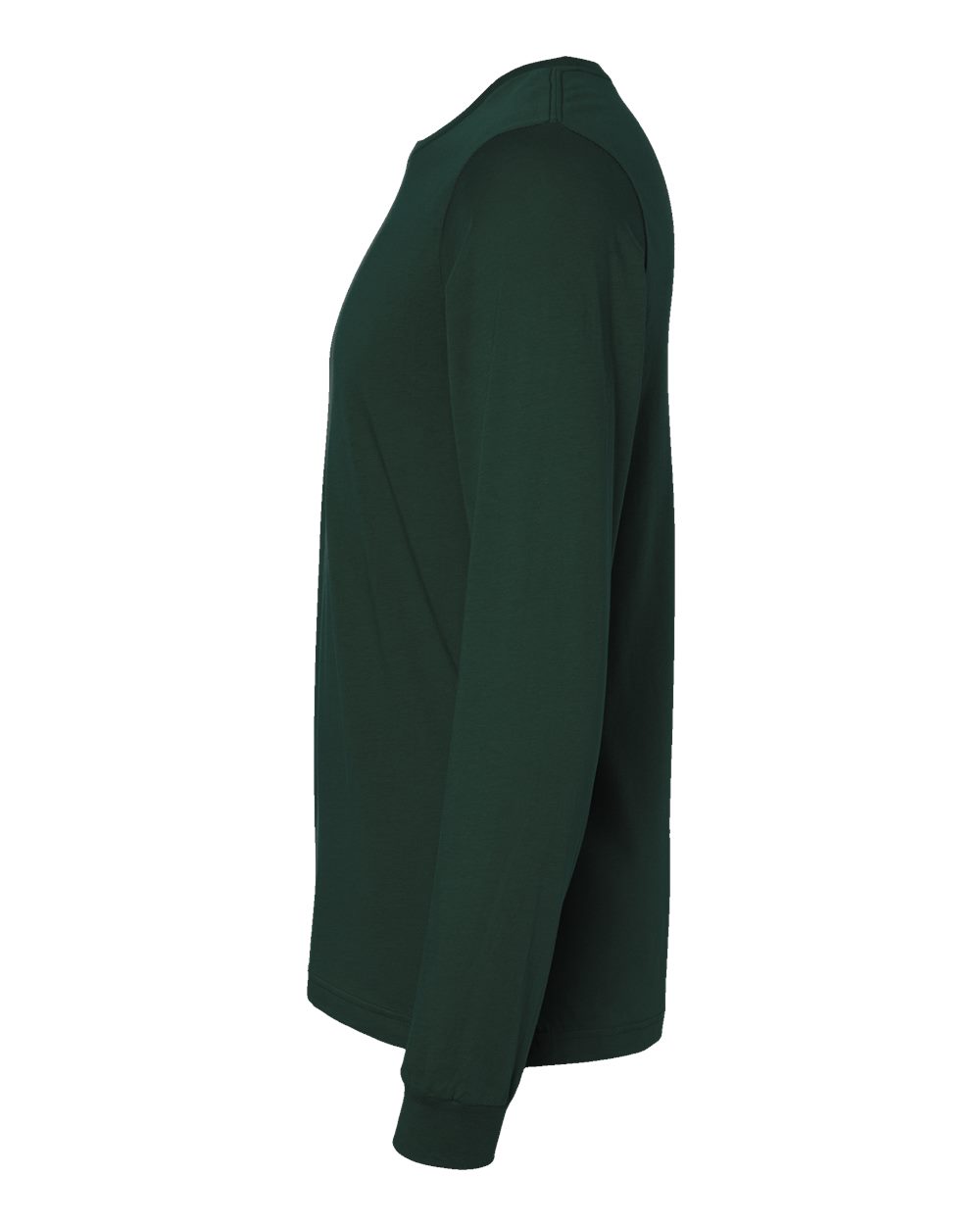 Left View of Forest Jersey Long Sleeve Tee - 3501
