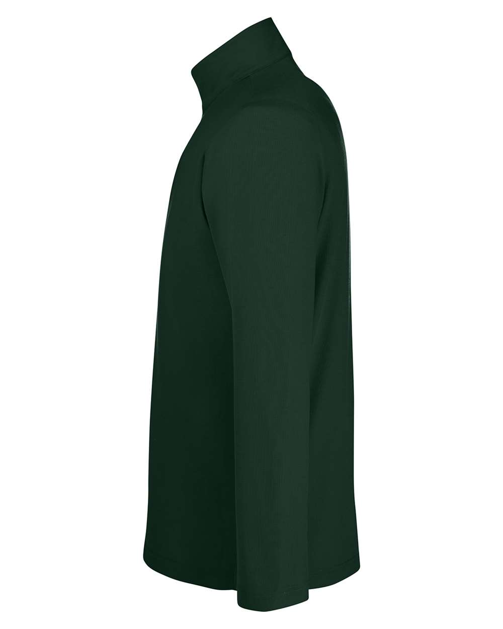Left View of Forest Men's Fusion ChromaSoft™ Pique Quarter-Zip Pullover - CE405