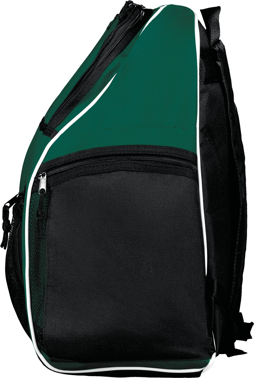 Left View of FOREST/BLACK/WHITE PLAYER BACKPACK