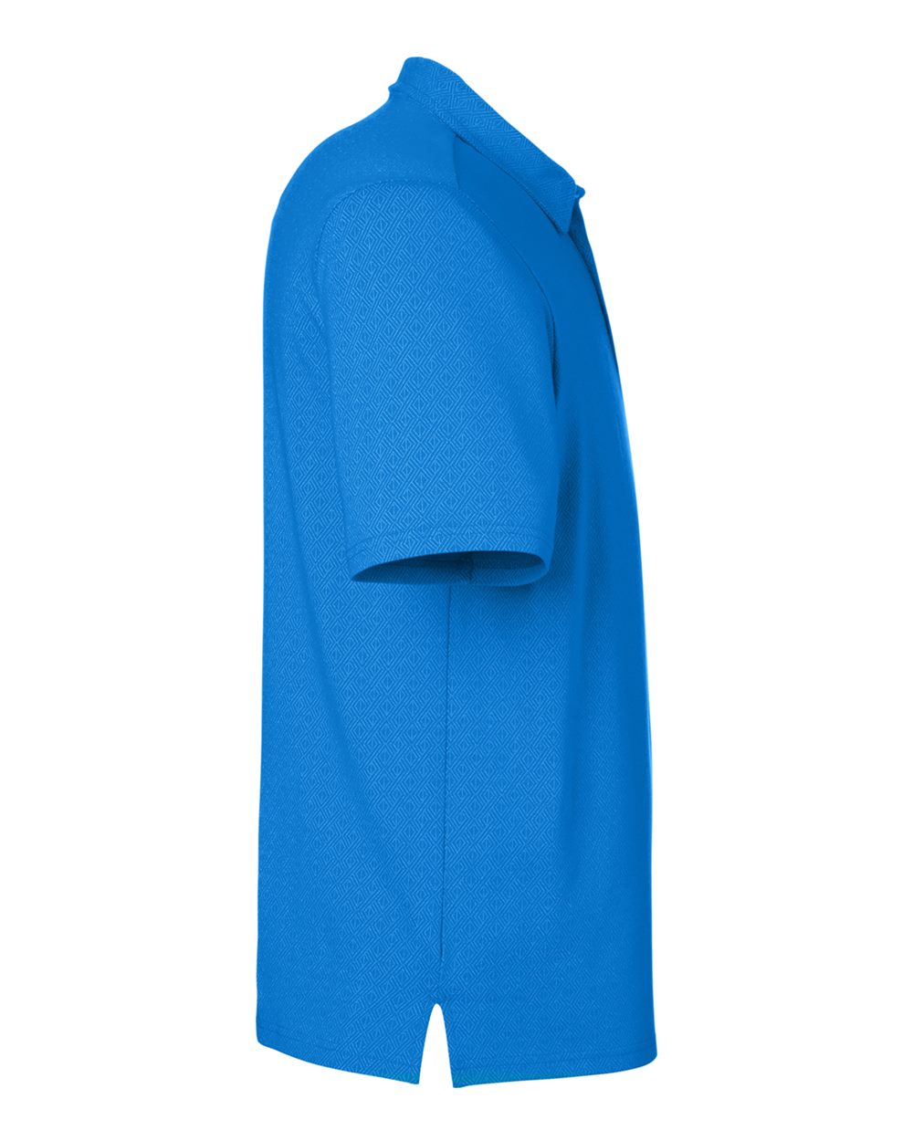 Rear View of French Blue/ CR Blue Men's Crownlux Performance® Geo Polo - DG101
