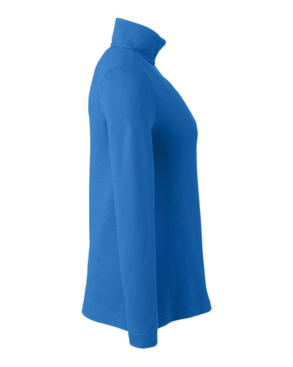Left View of French Blue Women&#39;s New Classics® Performance Quarter-Zip Pullover - DG400W