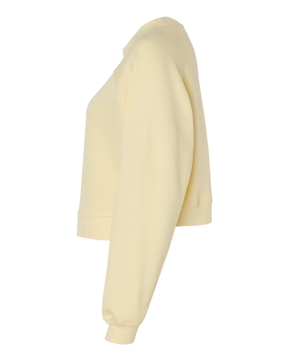 Left View of French Vanilla Women&#39;s Raglan Pullover Fleece - 7505