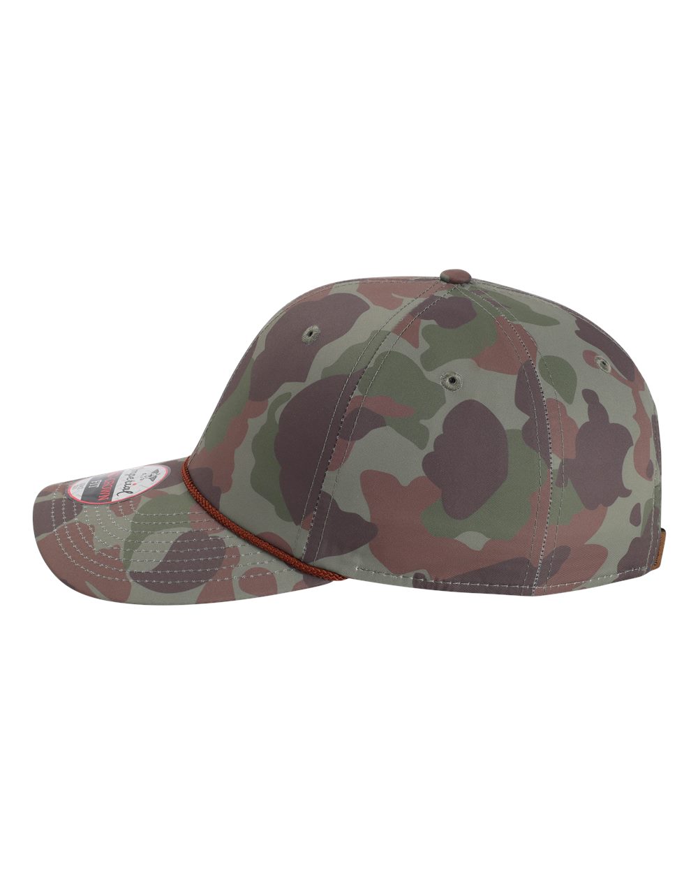 Left View of Frog Skin Camo/ Green The Outtasite Cap - 5058