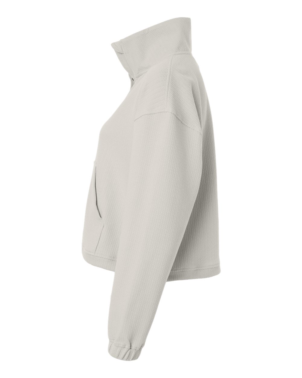 Left View of Glacier Women's Kenna Quarter-Zip Pullover - SWKL400L plain