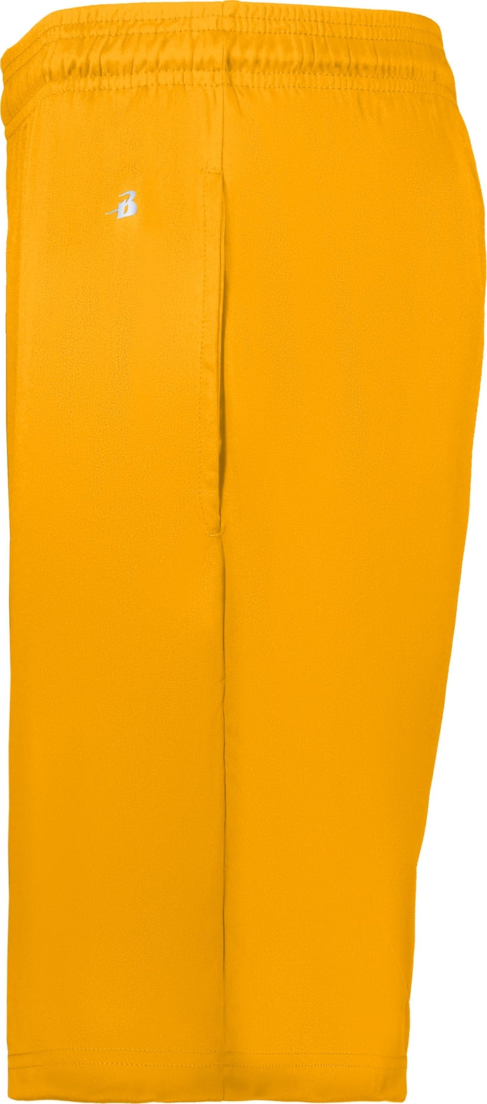 Left View of GOLD B-CORE POCKETED SHORT