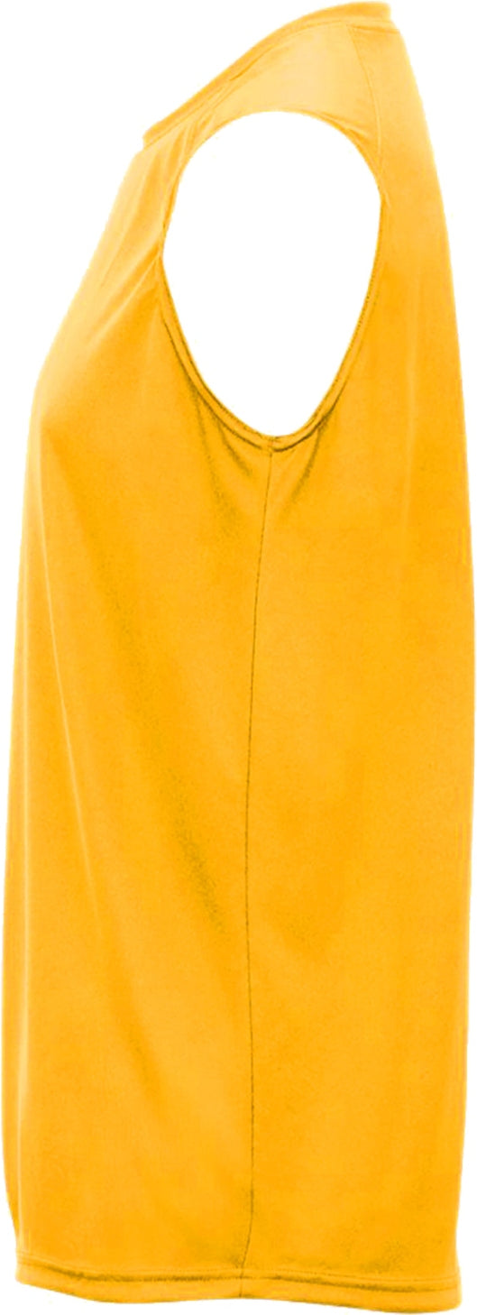 Left View of GOLD B-CORE SLEEVELESS TEE