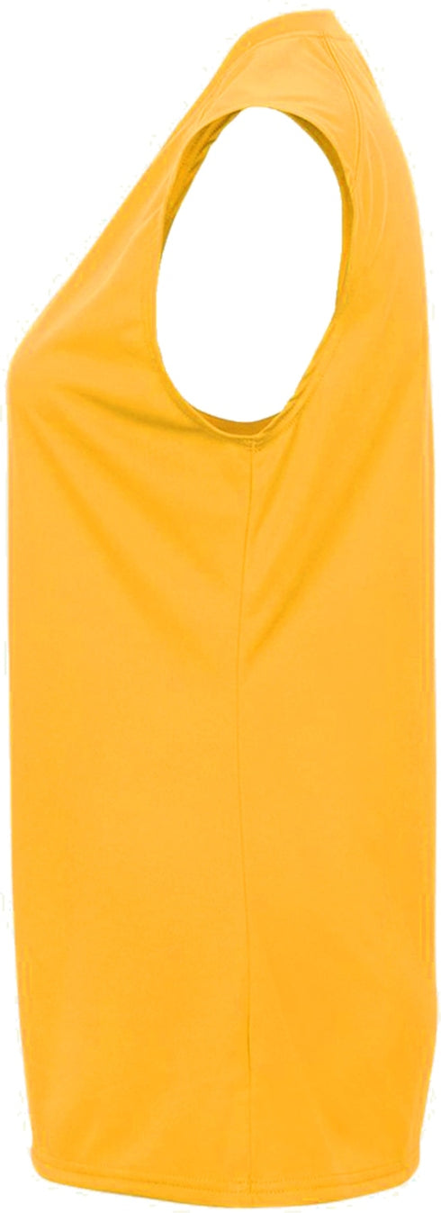 Left View of GOLD LADIES B-CORE SLEEVELESS TANK