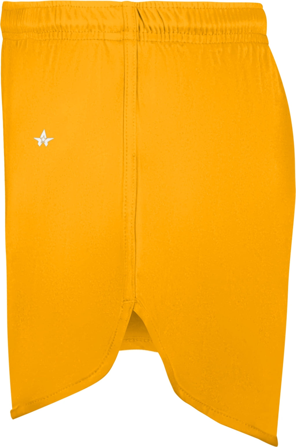 Left View of GOLD LADIES B-CORE TRACK SHORT