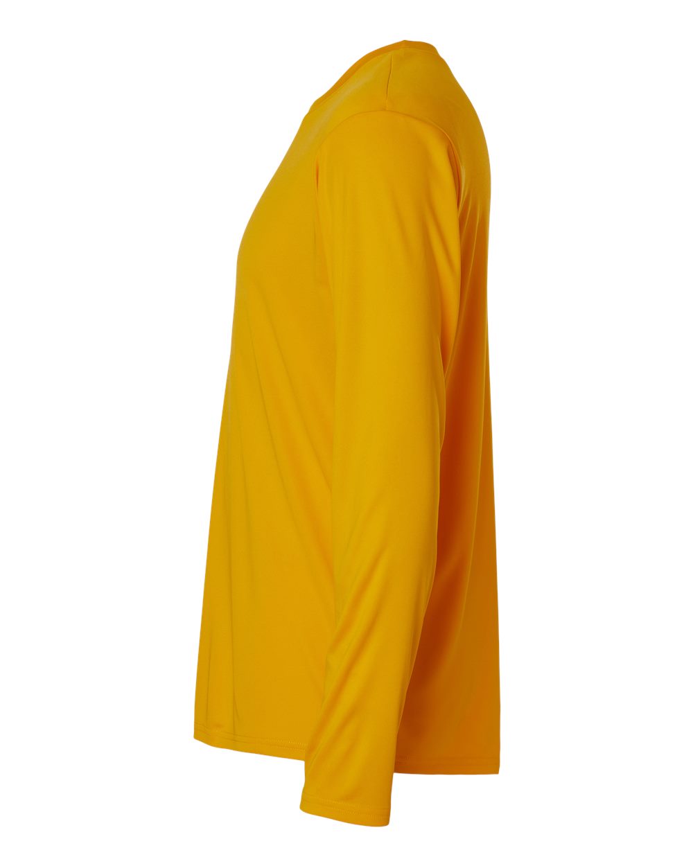 Left View of Gold Pro-Lock Performance Long Sleeve T-Shirt - 48400