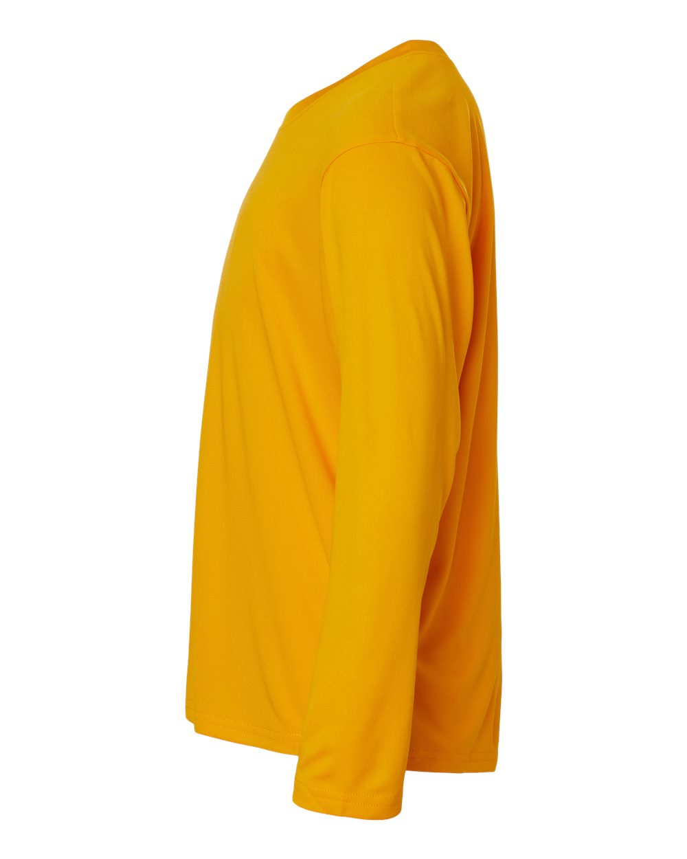 Left View of Gold Pro-Lock Youth Performance Long Sleeve T-Shirt - 48400Y