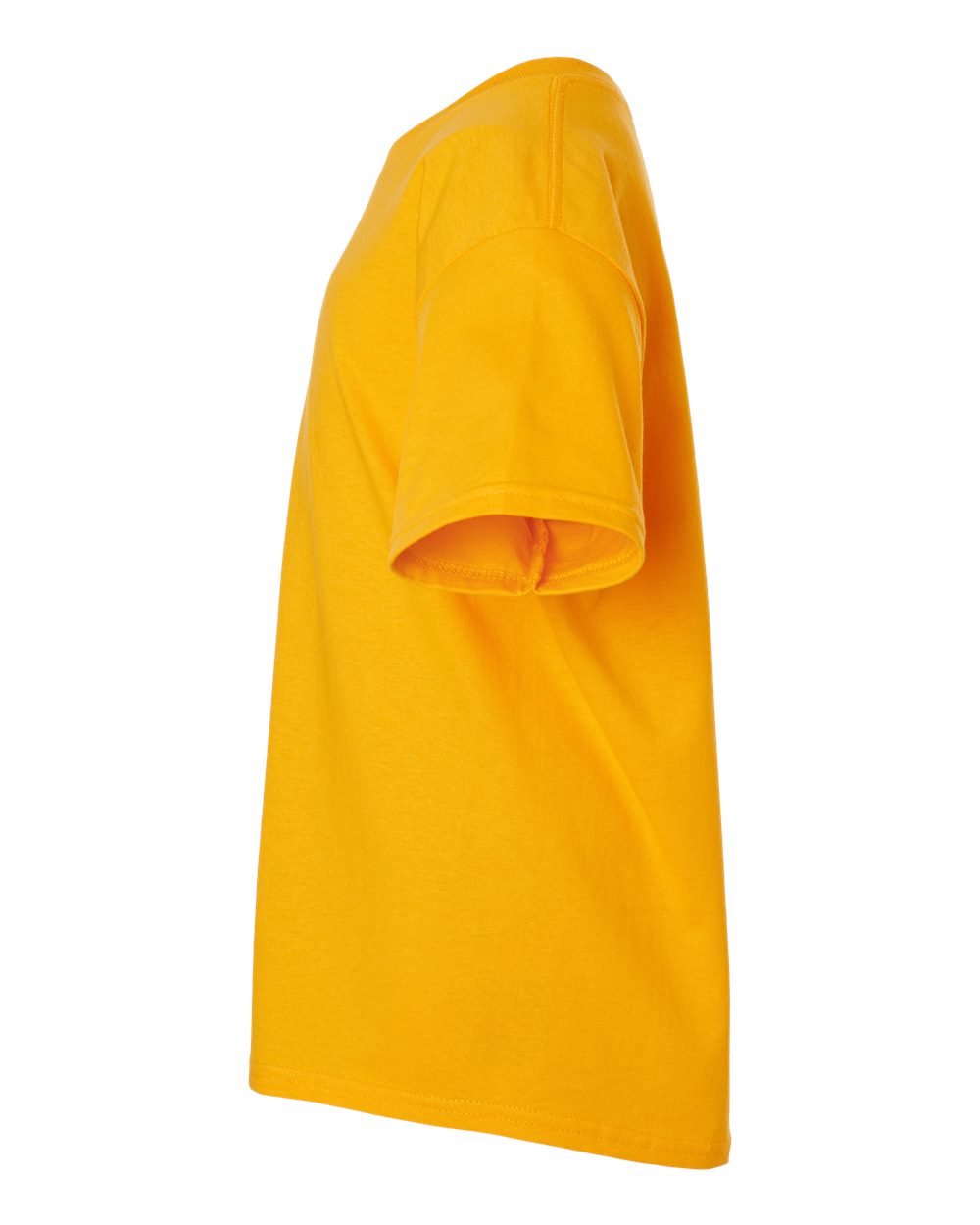 Left View of Gold Ultra Cotton® Youth T-Shirt - 2000B