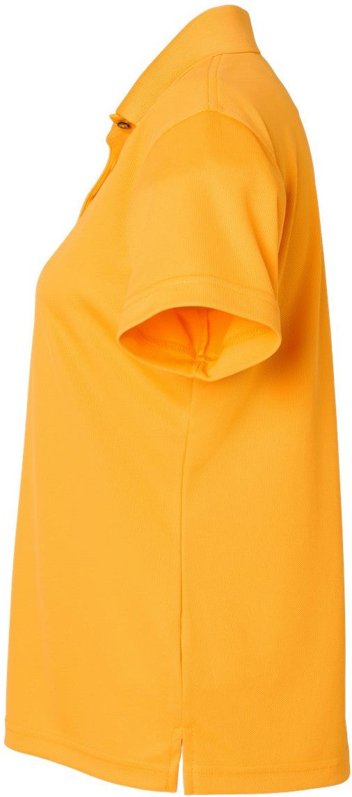 Left View of Gold Women's Saratoga Performance Mini Mesh Polo - 104