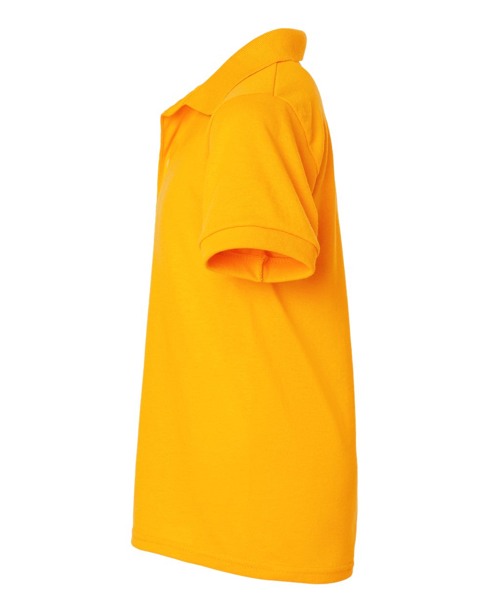Left View of Gold Youth Dri-Power® Polo - 437K