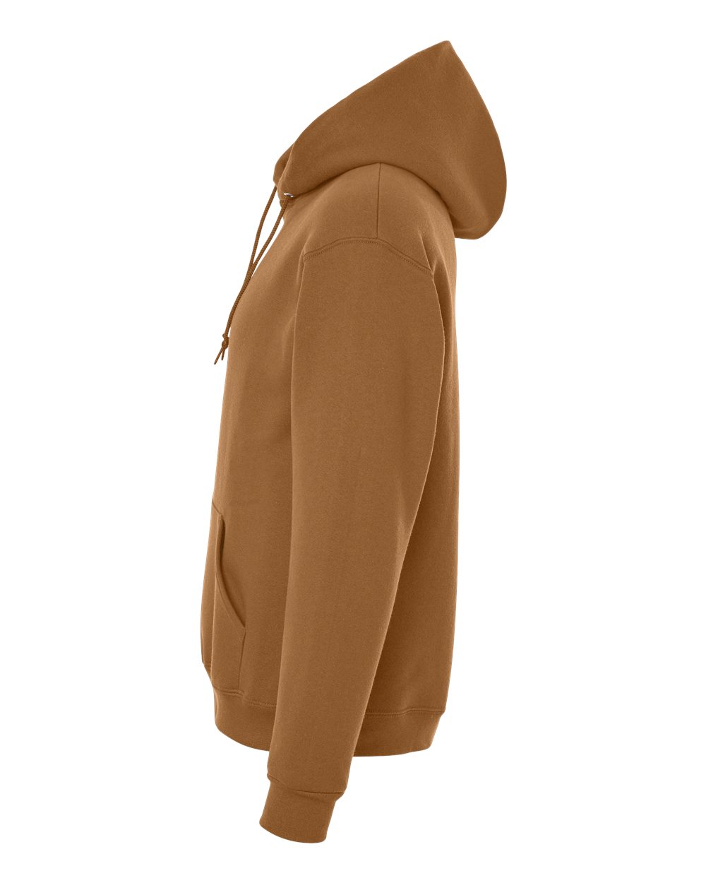 Left View of Golden Pecan Rugged Hooded Sweatshirt - H12MR