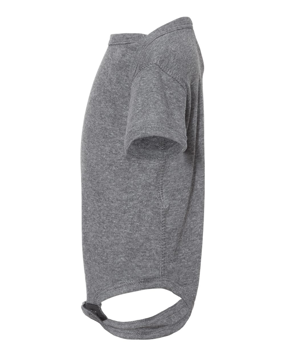 Left View of Granite Heather Infant Baby Rib Bodysuit - 4400