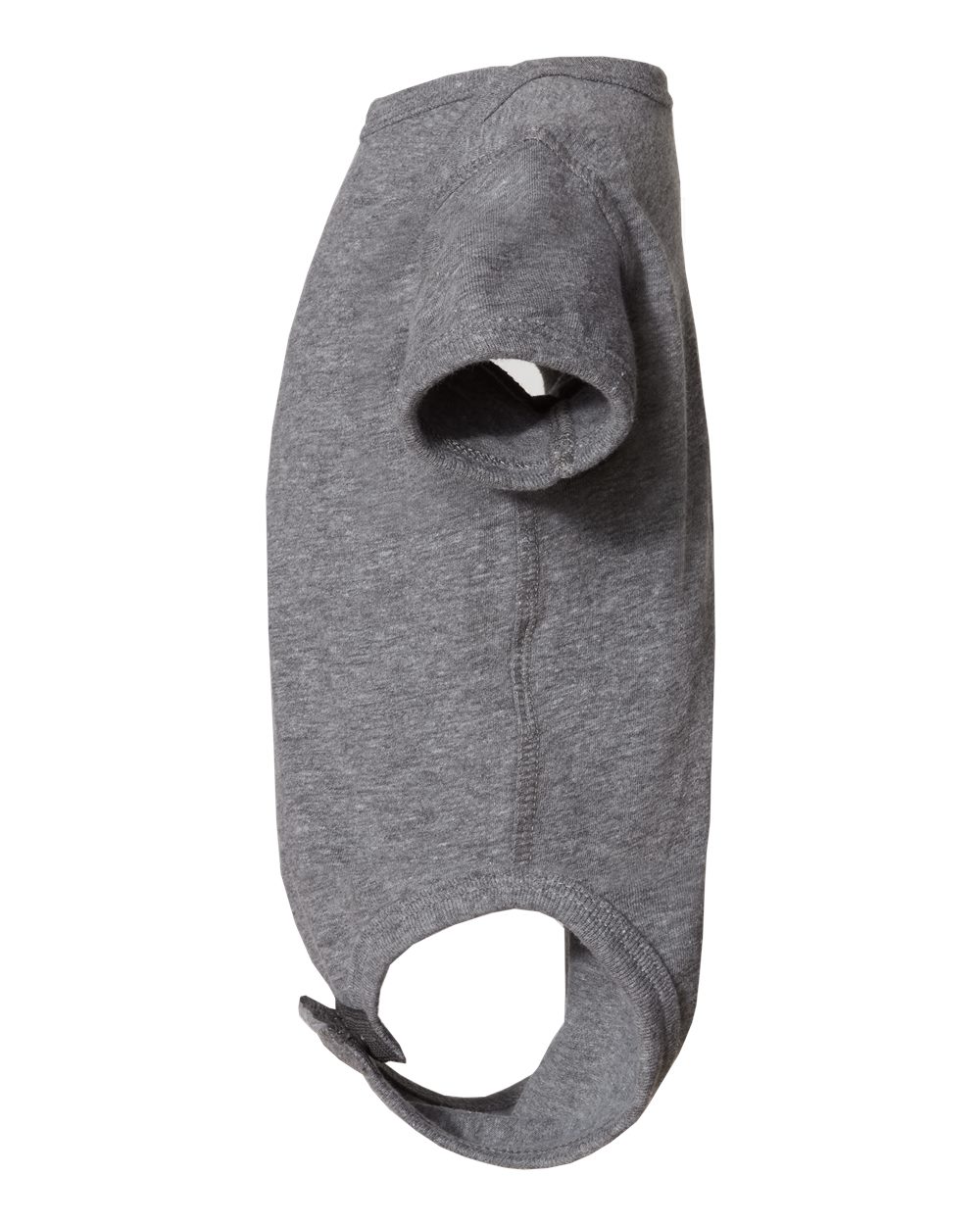 Left View of Granite Heather Infant Fine Jersey Bodysuit - 4424