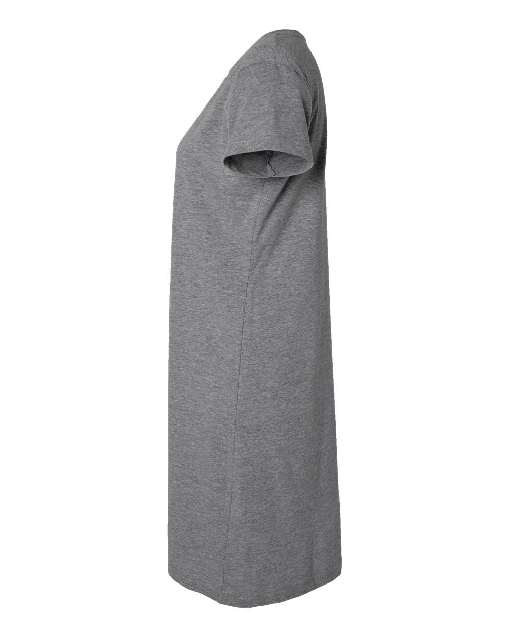 Left View of Granite Heather Women&#39;s Fine Jersey V-Neck Coverup - 3522