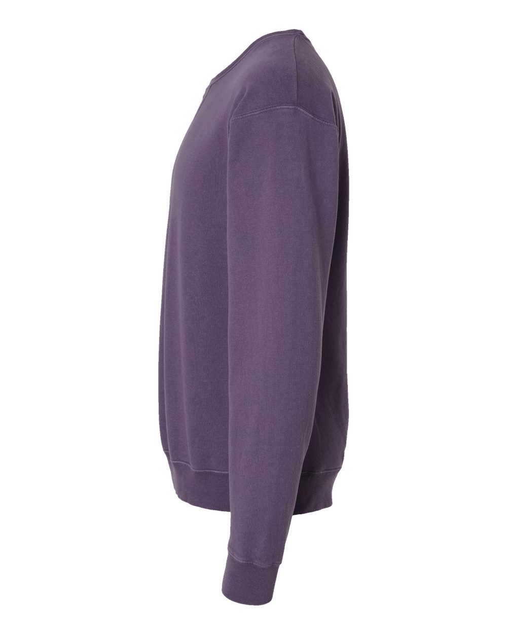 Left View of Grape Soda Garment-Dyed Crewneck Sweatshirt - GDH400