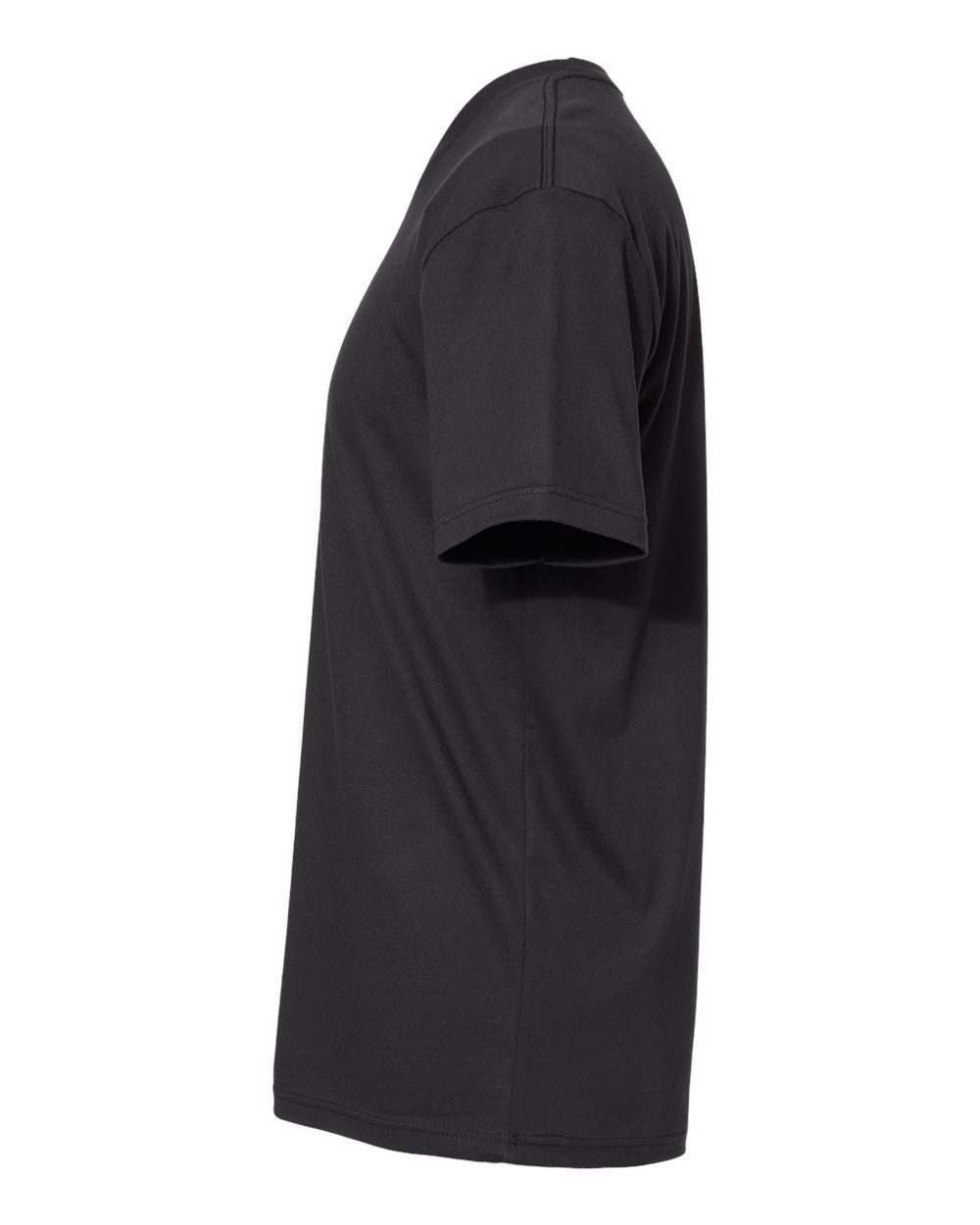 Left View of Graphite Black Cotton T-Shirt - 3600