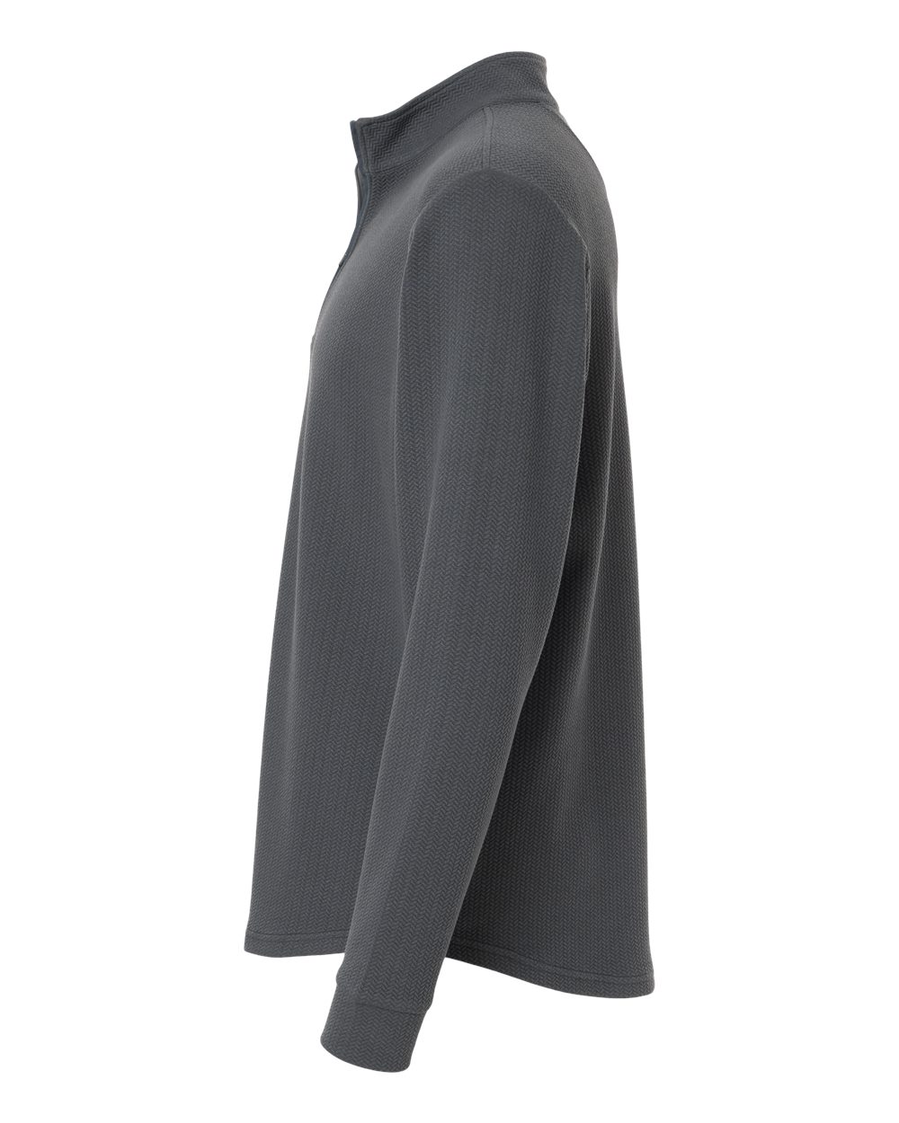 Left View of Graphite Men's Luke Quarter-Zip Pullover - SWL500 plain