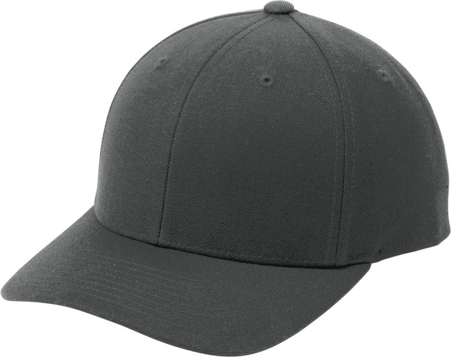 Left View of Graphite Sport-Tek YP Classics Curve Bill Snapback Cap. STC43