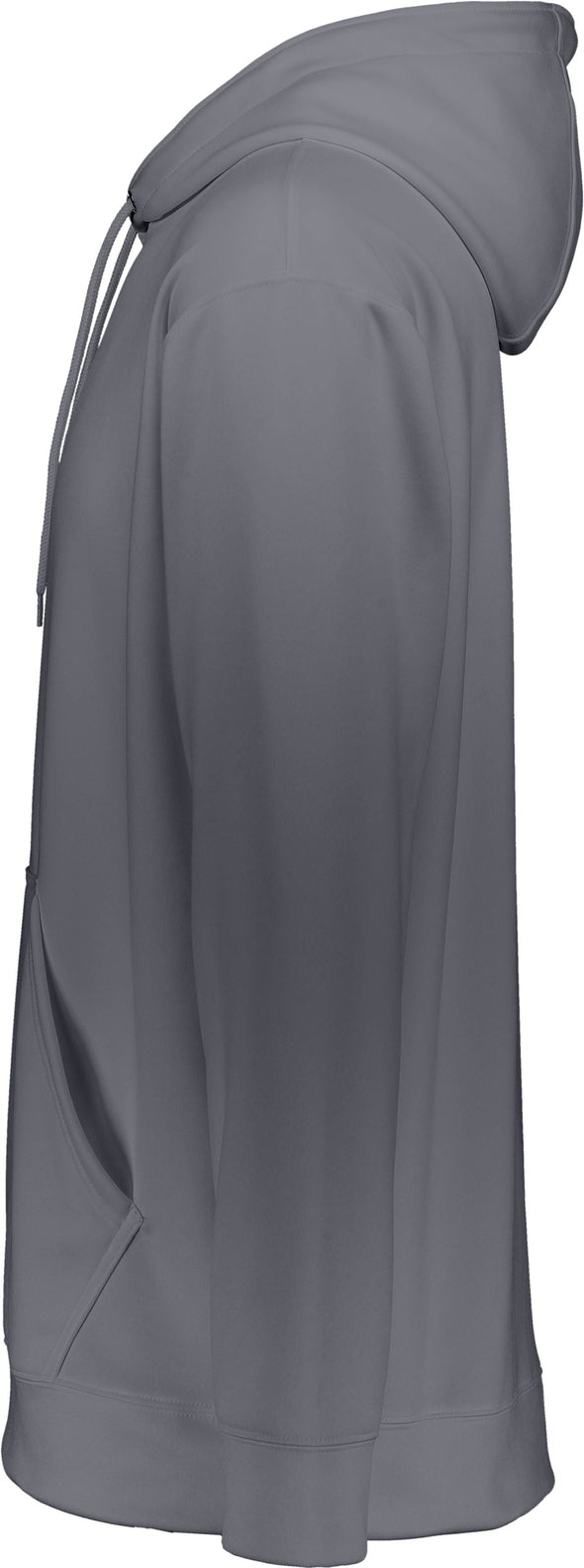 Left View of GRAPHITE WICKING FLEECE HOOD SWEATSHIRT